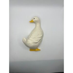 Vintage White Duck Hanging Decor 3D Hook Country Farm Kitschy Anima Lovers
